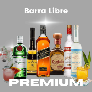 Barra libre premium para eventos, Etiquetas gama alta en tu boda