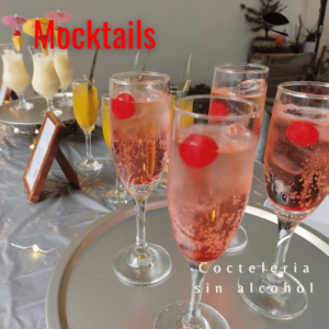 Mocktails, Mocteles, Cocteleria sin alcohol, para eventos, XV años