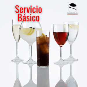 Servicio basico para eventos, meseros, cristaleria refrescos y hielo