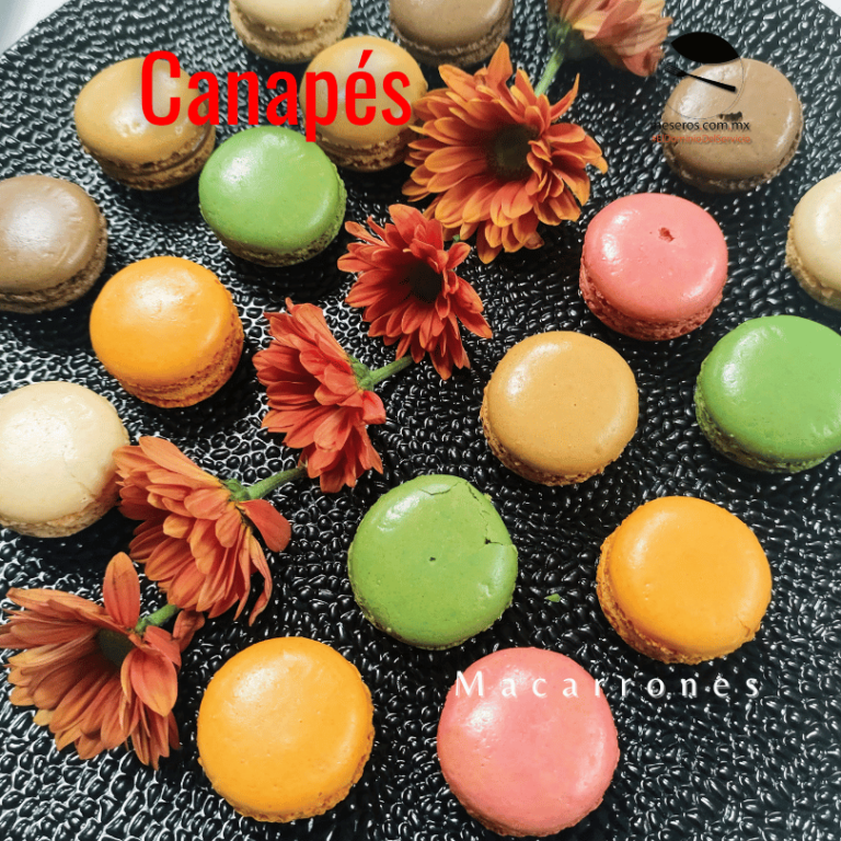 Variedad de macarrones de sabores