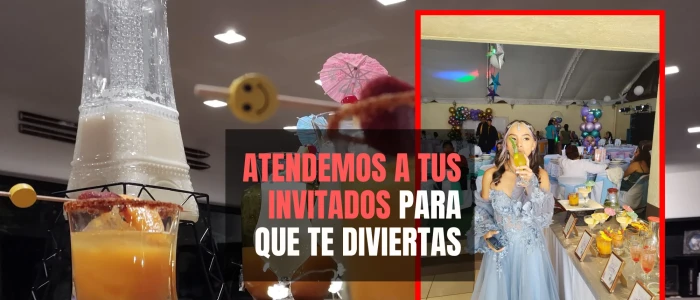 Cocteleria sin alcohol para quince años y graduaciones